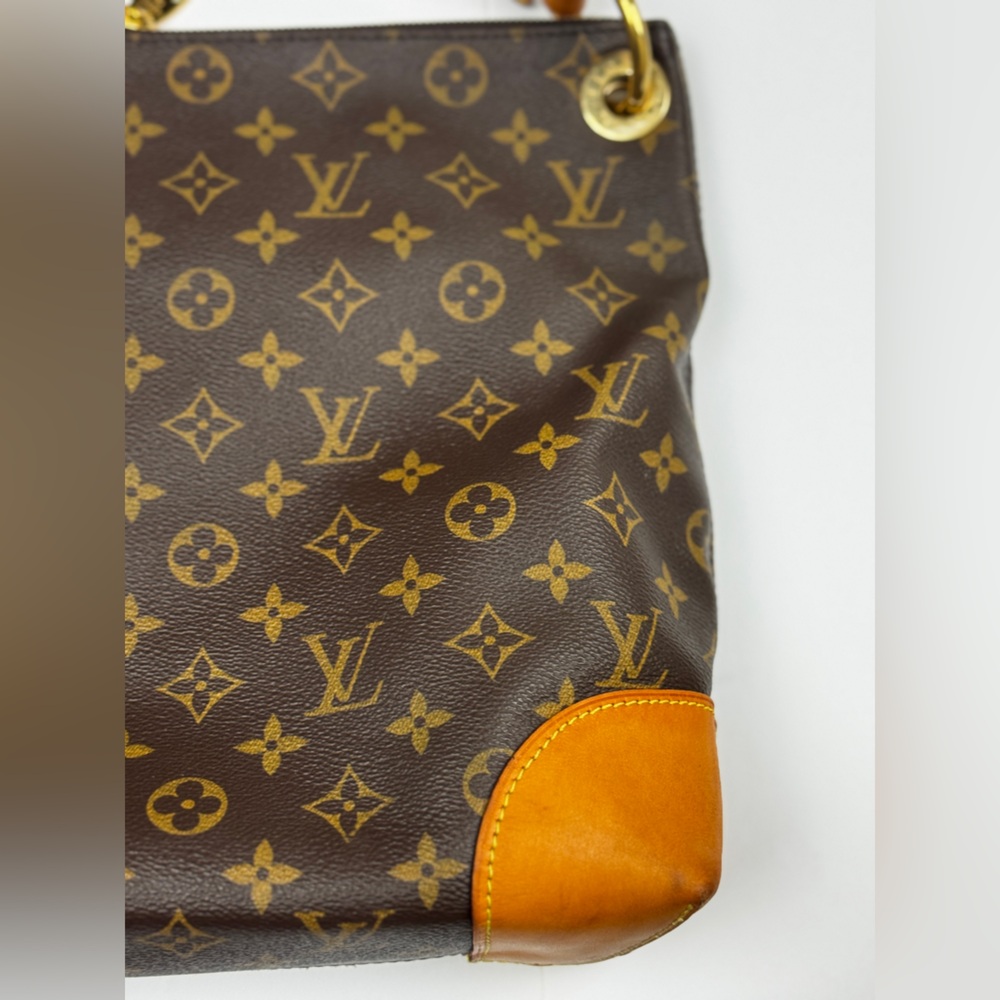 Louis Vuitton PM Berri Shoulder Bag Brown Canvas Monogram Authentic - Picture 10 of 16